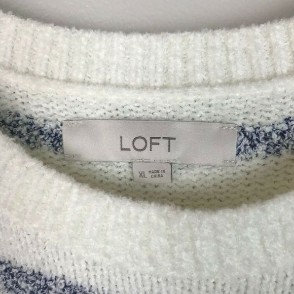 LOFT Textured Striped Chunky Sweater - Picture 4 of 6